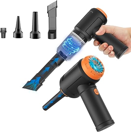 Meudeen Air Duster & Vacuum 2-in-1 Cordless Computer Cleaner