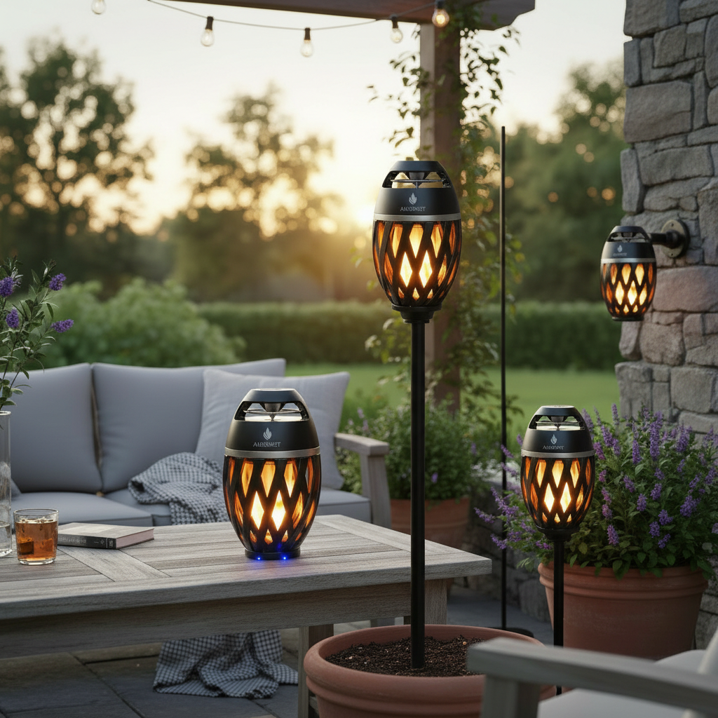 ANERIMST Flame Speaker - Garden Stake Fixed
